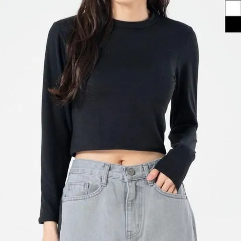 [하프클럽] ONM GPA BM791 여자피치밀키긴팔크롭티 베이직 나시 XL 루