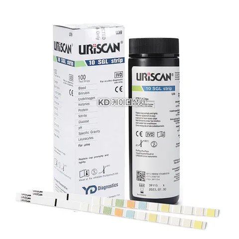 영동제약 유린스틱 10종 100매 소변검사 유리스캔 스트립 당뇨 단백뇨
