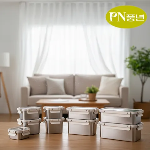 스텐 반찬통 혼합 세트 / 보관 소분 밀폐용기 전자레인지 오븐 식기세척기 냉장 냉동