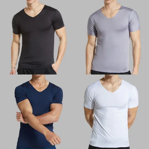 V넥 햄라인 남성 반팔티셔츠 여름 런닝 냉감 쿨티셔츠 남자반팔티 남성반팔티 쿨티셔츠