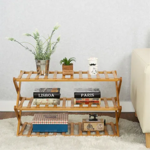 비타리토 크로스 접이식 우드 3단선반