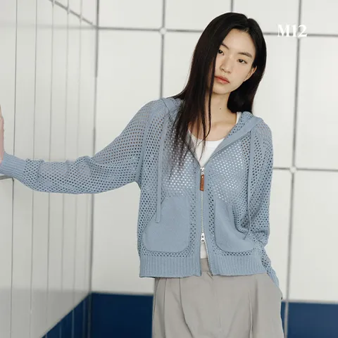 25SS 여성 크로셰 후드집업 1종