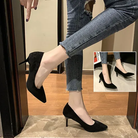 펌프스 카밀라 미들힐 펌프스 힐구두 펌프스힐 하이힐 여성구두