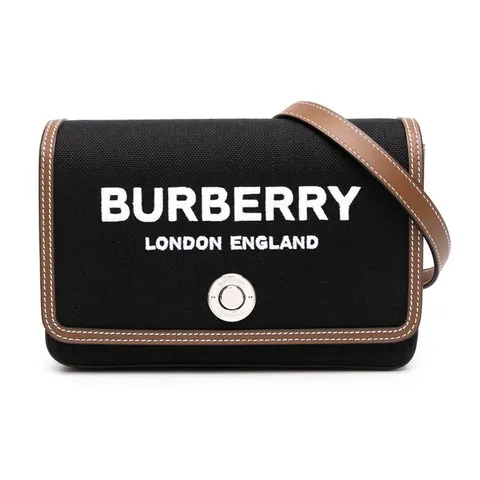 [명품]  24SS 햄프셔 로고 자수 캔버스 스몰 크로스백 블랙브라운 8055181