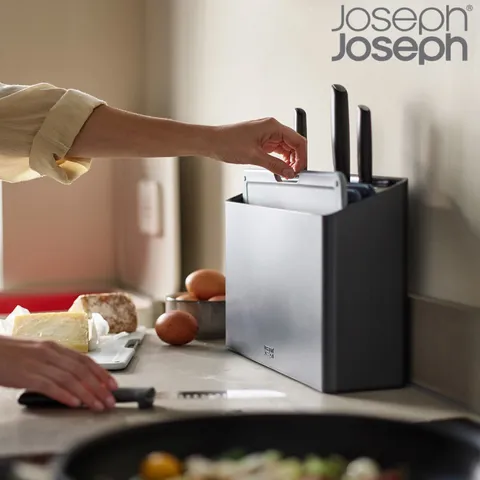 [롯데백화점]폴리오 PLUS 도마 8종 세트(도마4p+나이프4p) 그레이