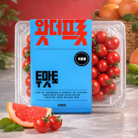 달콤함 가득 스테비아 방울토마토 자몽향 500g