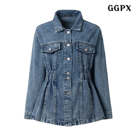 셔링 데님 자켓 (GPAJK002D)