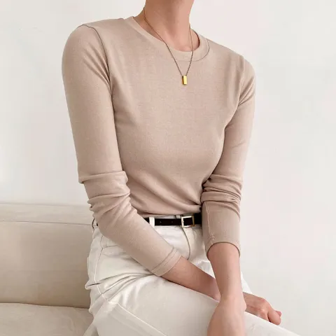 [LBRAND] 톡톡하고 쫀쫀한 비기닝 라운드티/기본티/긴팔티/여성기본티