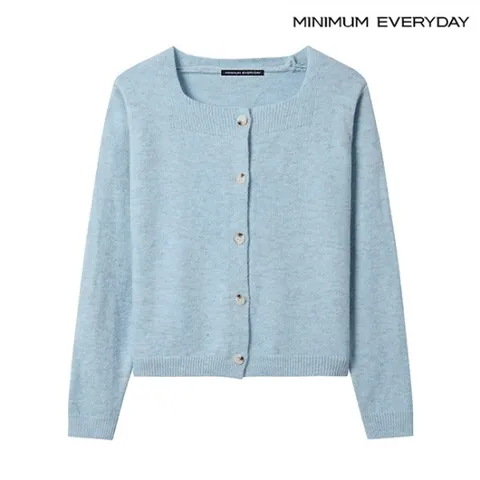 정상가:69,000원 ㅣ [미니멈 에브리데이]스퀘어넥 버튼업 가디건 (EB1CK006D)
