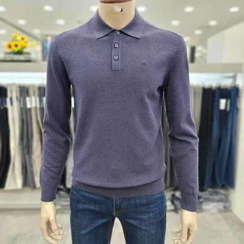 (모다인천점)네이비 텍스쳐 워셔블 카라 니트/POKT3351D_IC_3