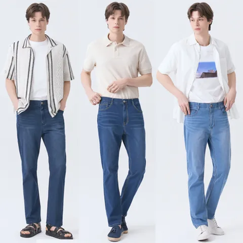 [하프클럽]   썸머 남성 시그니처 라이크라 데님