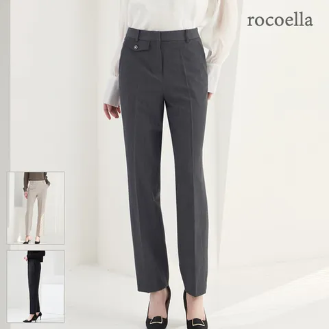 [최초가 49,800원] 케인즈 테이퍼드핏 밴딩 여성 슬랙스