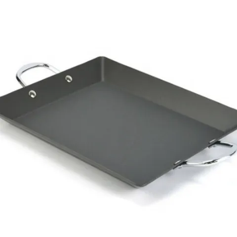 업소용 사각 튀김팬 대형 볶음팬 떡볶이팬 철판 요리팬 떡볶이판 곱창철판 떡볶이팬