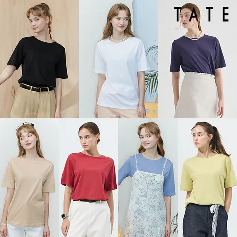 25SS  여성 썸머 오가닉 티셔츠 7종