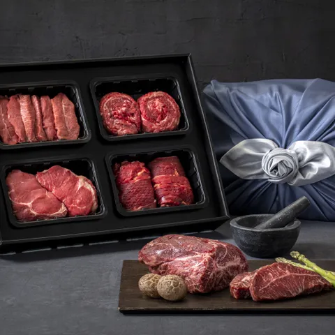 Fresh 명절 설날 추석 선물세트 한우1등급 4종 x각400g (총1.6kg 꽃등심/꽃등심/불고기/국거리)