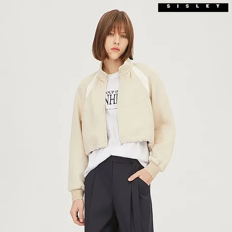[하프클럽]  하이디 저지 크롭 점퍼 SAJP05311_BE