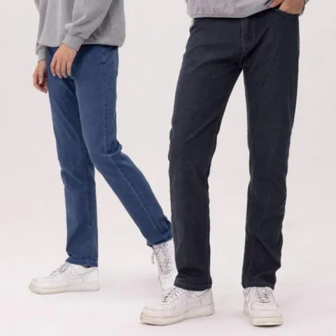 남성용 스트레이트핏 데님 스판 청바지 캐주얼 팬츠 남자스판청바지 남성여름청바지