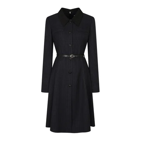 [롯데백화점][제이제이 지고트(프리미엄)]솔리드 칼라 하운드 투스 원피스 GNBM0OP91