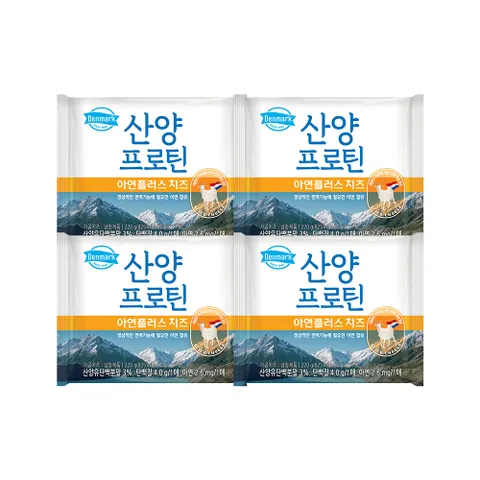 G 동원 산양 프로틴 아연플러스 치즈 220g 4입