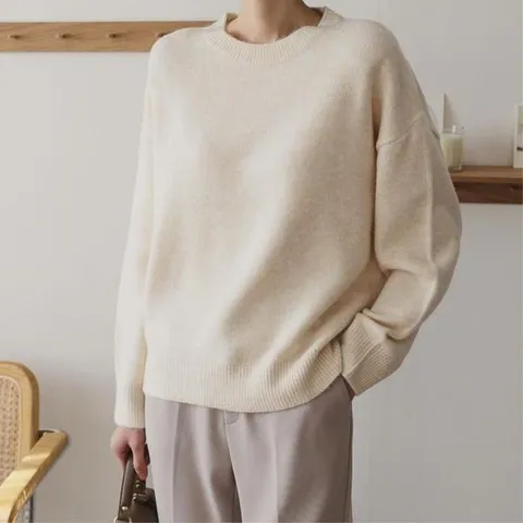 [하프클럽/보카시 라운드 울 소프트 니트 12컬러