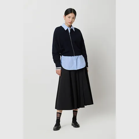 [본사] 코튼 크랍 니트 가디건_SAKC06511NY