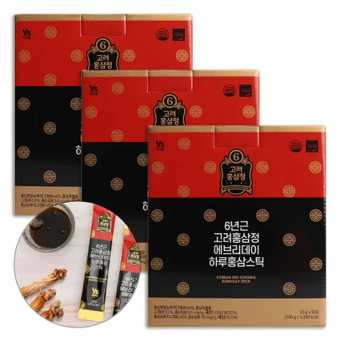6년근 고려 홍삼정 백출 천궁 영지 영양 스틱 150포