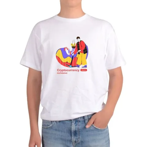 [하프클럽]  오트밀 반팔티 가상화폐 비트코인 알트코인 암호