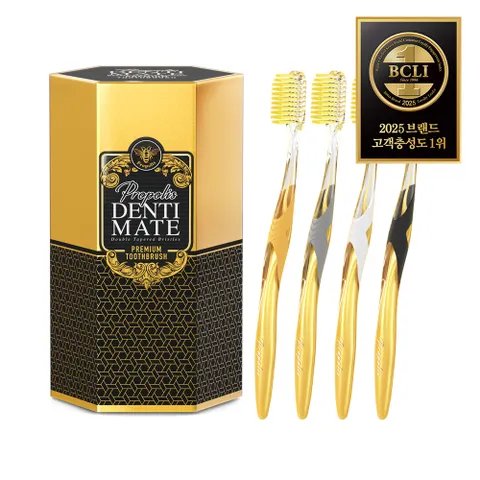 덴티메이트 프로폴리스 초극세모 칫솔 16입+개별캡