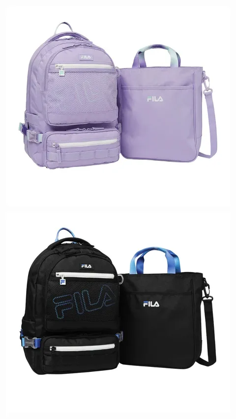 [휠라] 키즈 링크레인보우 책가방 세트 2색상 FLKCD1TBBB12