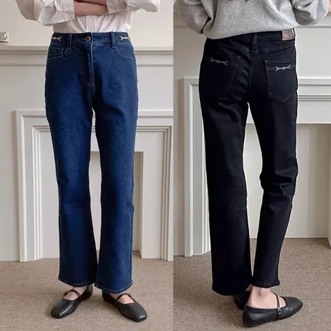 [최초가 89,900원]슬림핏 데일리 피치 데님팬츠 2종 택1