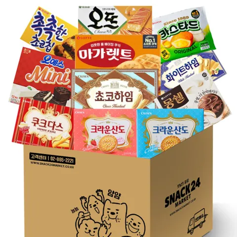 스낵24 사무실 과자 11종 탕비실 간식과자세트
