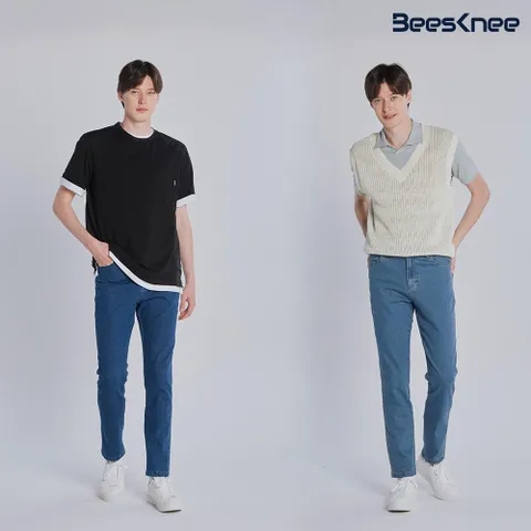 [비스니] 남성 라이크라 데님팬츠 2종 택일