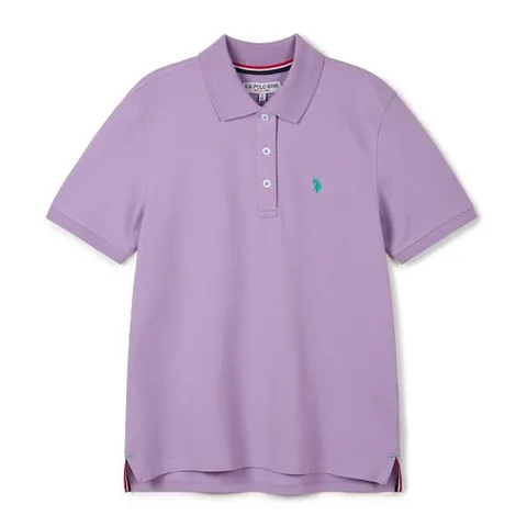 [U.S. POLO ASSN.] 여성 반팔 폴로티셔츠_라벤더