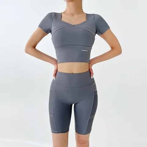 스포츠 소프트 텐션 크롭 반팔 (패드탈착형) DBC 1903-1W_21126404_634384