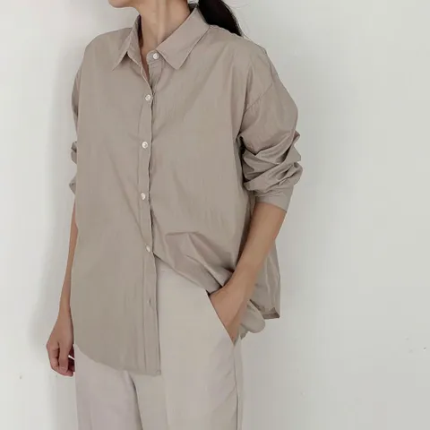 [브리치] 에이치다 / 바슬리 바스락 긴팔 가을 셔츠 블라우스 5color