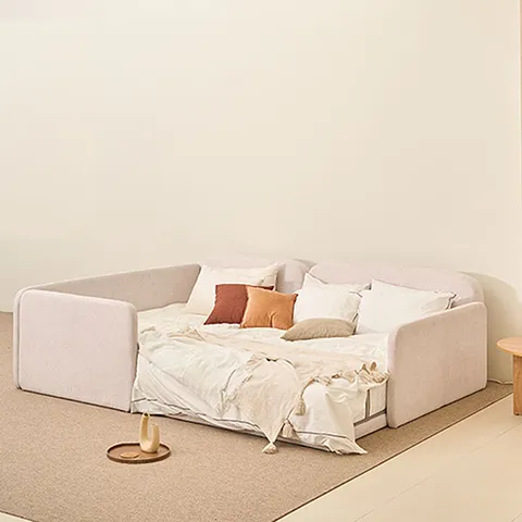 코이 기능성 패브릭 LED 저상형 패밀리 침대 SS+Q데이베드