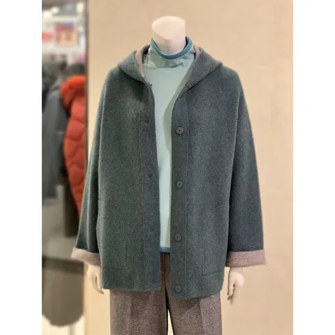 세이브존01 라쿤 울 오버핏 후드 가디건(2color) KT3402 (21943381)