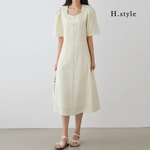 [하프클럽/에이치스타일]WB/가든원피스/여름/빅사이즈