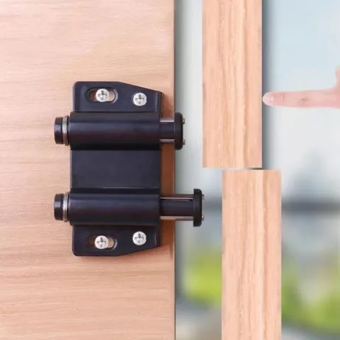 더블 자석 원터치 도어캐치 원형 빠찌링 스무버 2개 자석짜삐링 원터치빠찌링 도어캐치