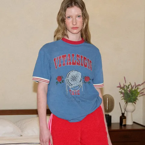 [바이탈싸인] 컴파스 로즈 티셔츠 428519