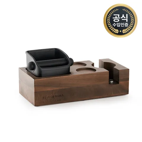 카페드코나 블랙 월넛 멀티 넉박스 레벨링툴 거치대 브레빌 용품 원두찌꺼기통