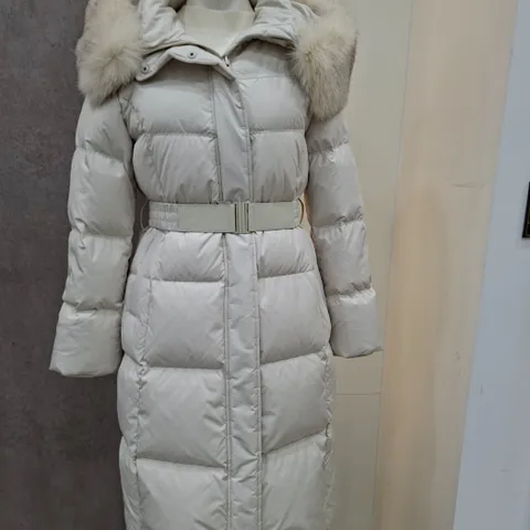 벨티드   폭스퍼  덕다운  롱패딩 CAFW1-WIH120  KG