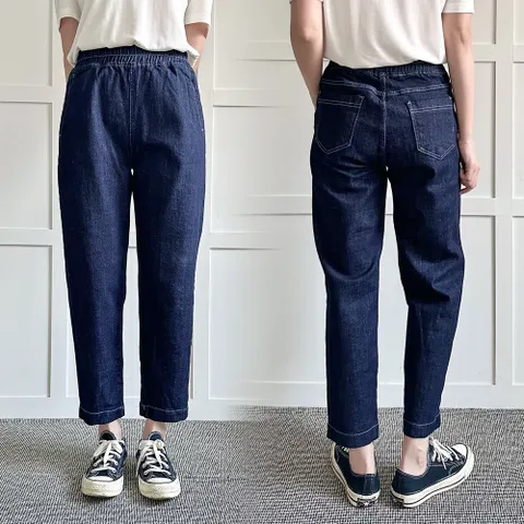 빅사이즈사랑해요 P705L307 이지스판데님배기팬츠 LO