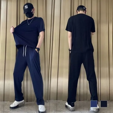 에이치플러스몰 1321 트레이닝세트 아이스반팔통바지세트 여름트레이 남자트레이닝세트