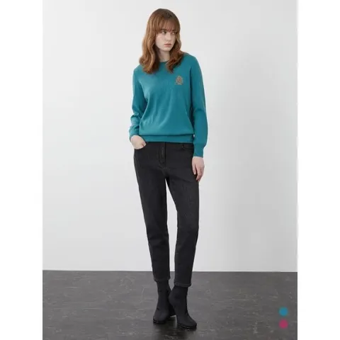 HC04 메탈릭 리브 니트 VOCBL3W9461