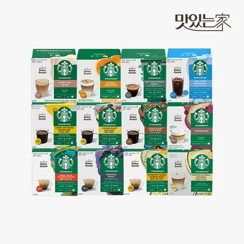 스타벅스 돌체구스토 캡슐커피 (12캡슐) x5박스 3+2 골라담기(+ 스타벅스 토트백)