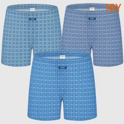 순면 남성 트렁크팬티 3매입 세트 사각팬티 남자속옷 선물 95~120