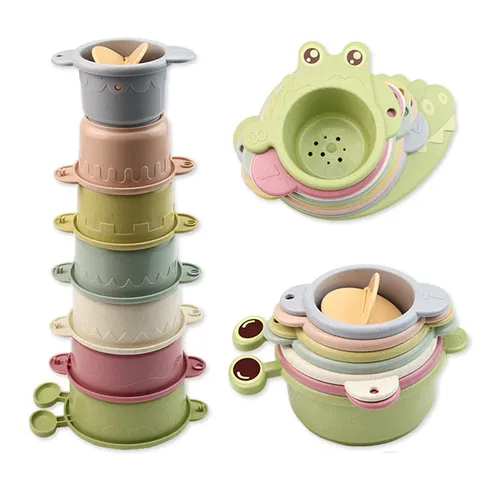 조이키즈 알록달록 다기능 아기 컵쌓기놀이  유아용 스태킹컵