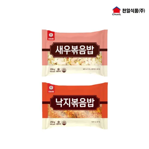 [무료배송] 천일식품 새우볶음밥 250g x 5봉 + 낙지볶음밥 250g x 5봉