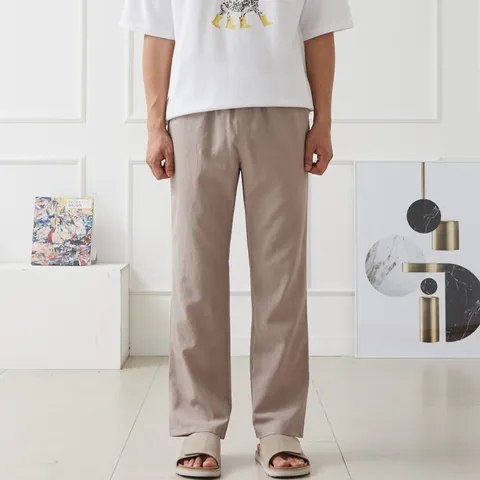 [브리치] 더제이엘 / 남자 여름 린넨 와이드 밴딩 팬츠